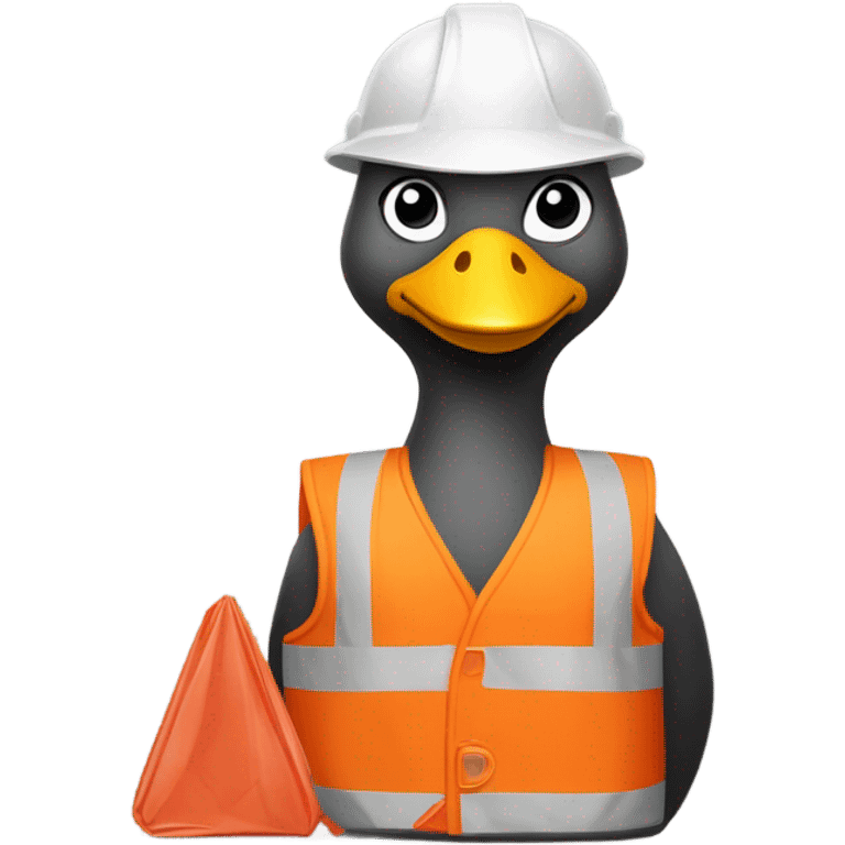 Goose dustbin man emoji