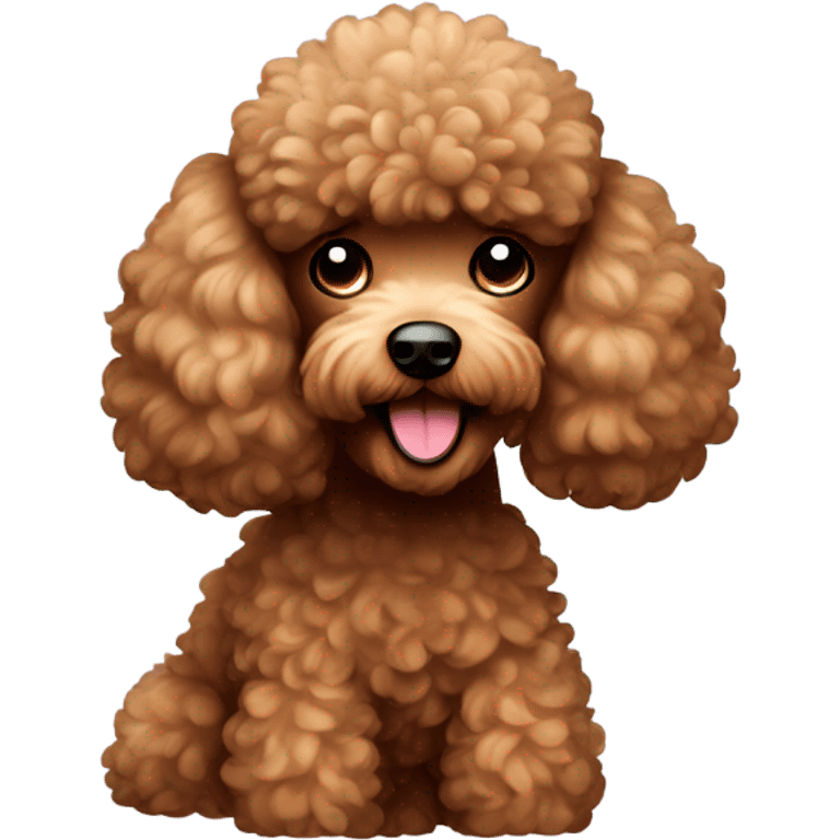 brown furry poodle emoji