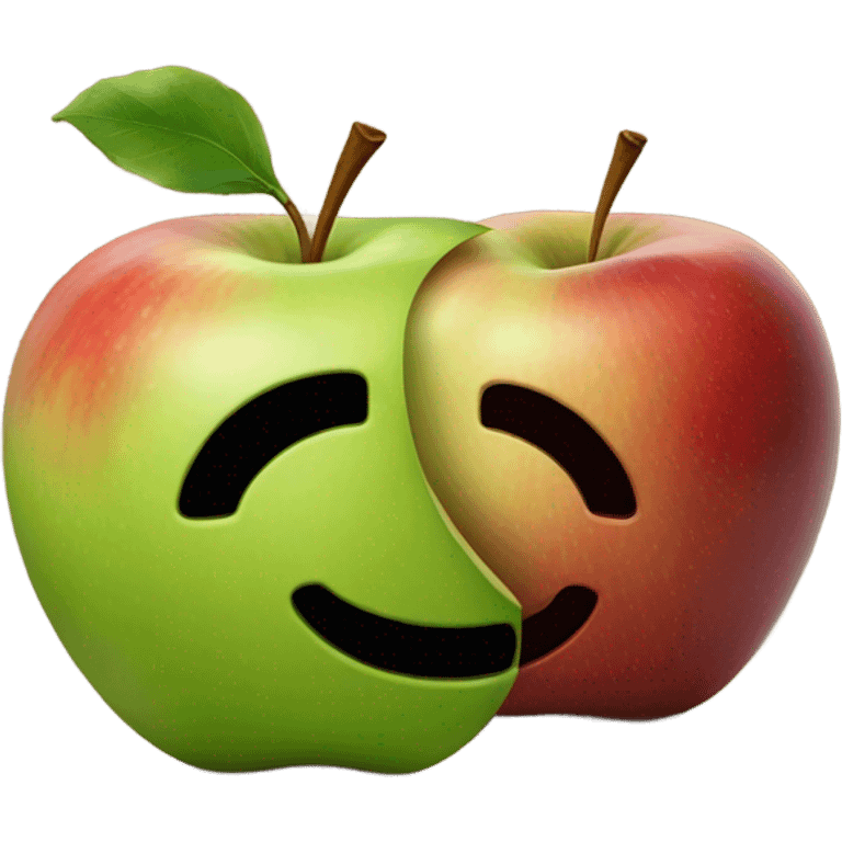 a apple before a apple  emoji