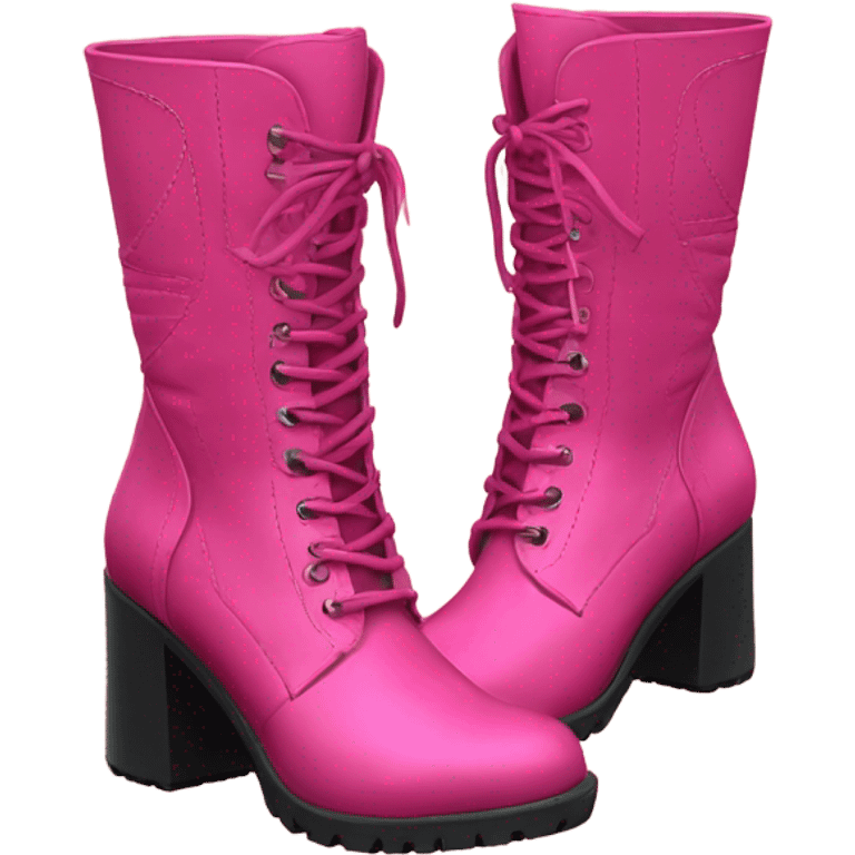 pink boots emoji