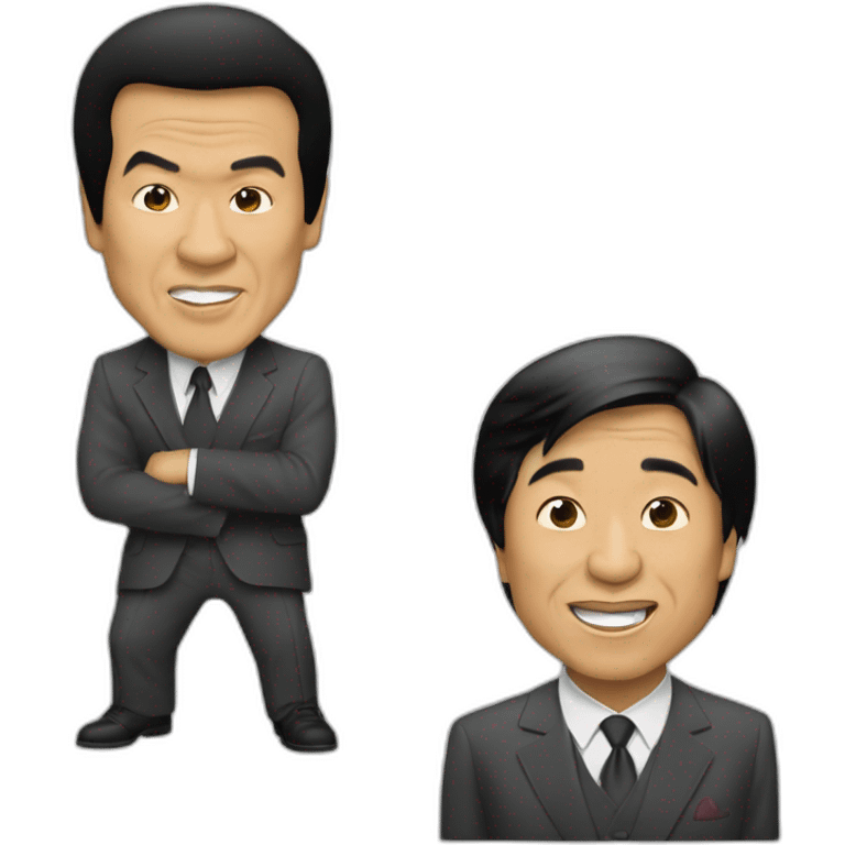 chris tucker and jackie chan, rush hour 2 emoji