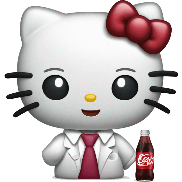 hello kitty with dr pepper emoji