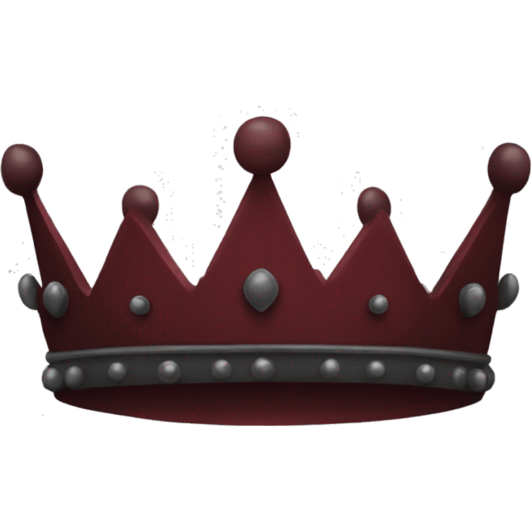 Dark red crown  emoji