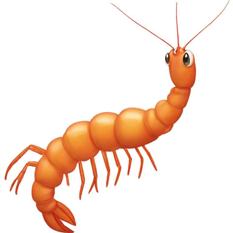 a prawn drawing a crazy wiggle line  emoji