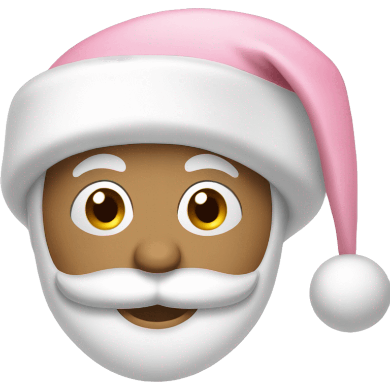 light pink santa hat emoji