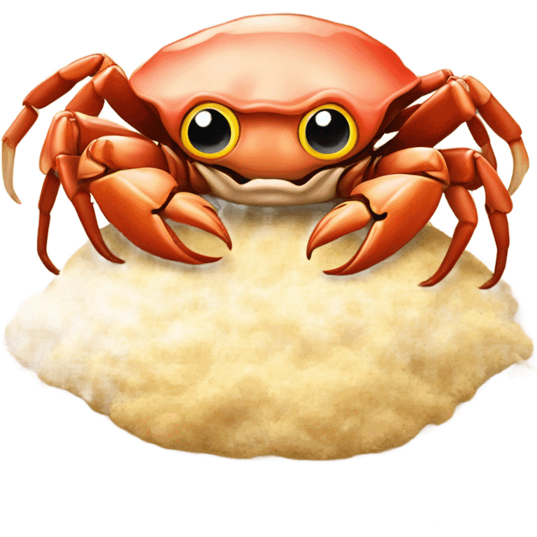 Sea crab, kissing baby chicken ￼ emoji