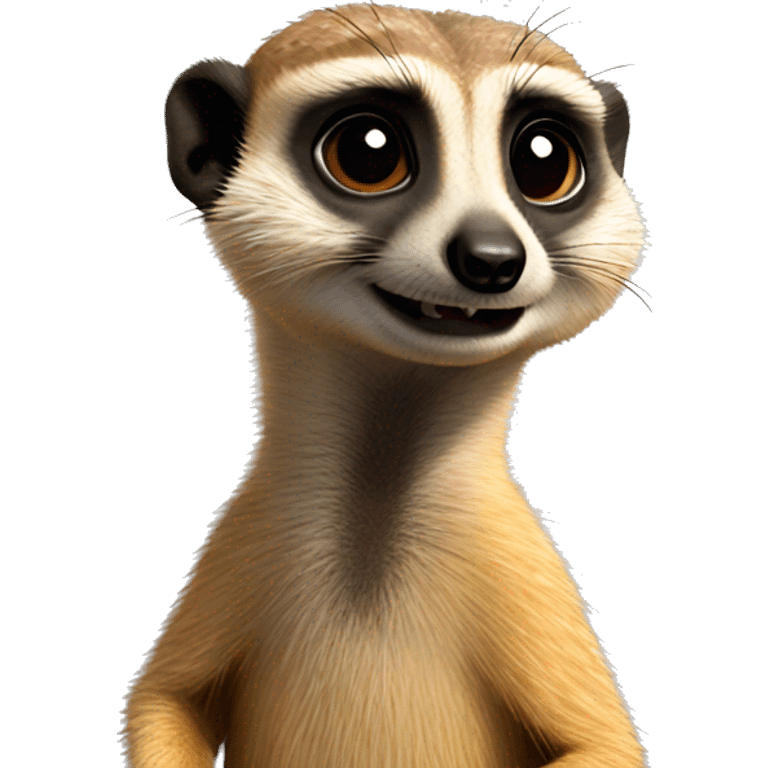 Meerkat popping up emoji