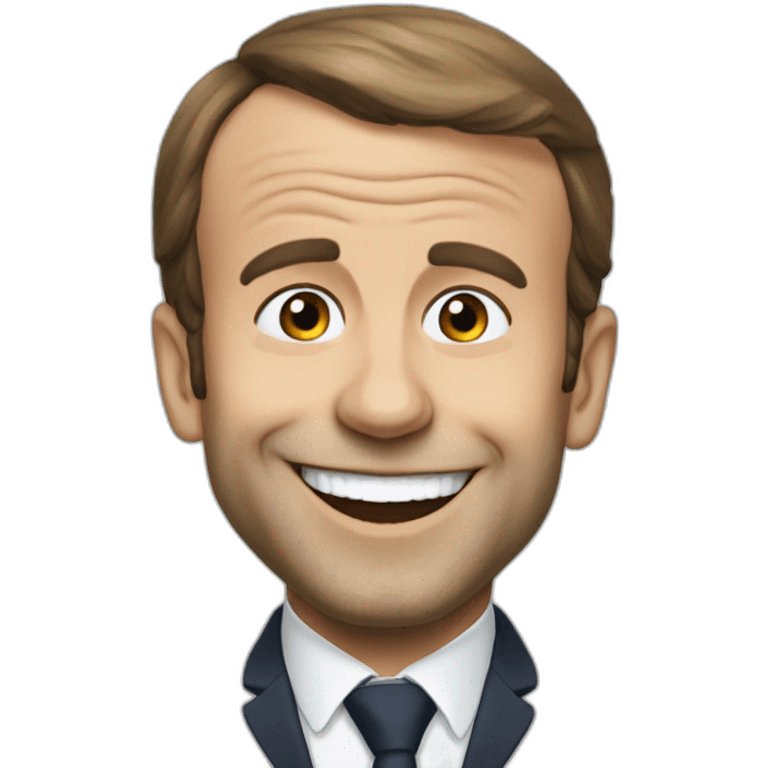 Macron qui rire emoji