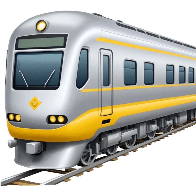 Australian passenger train (Iconic colour: Silver and yellow) emoji