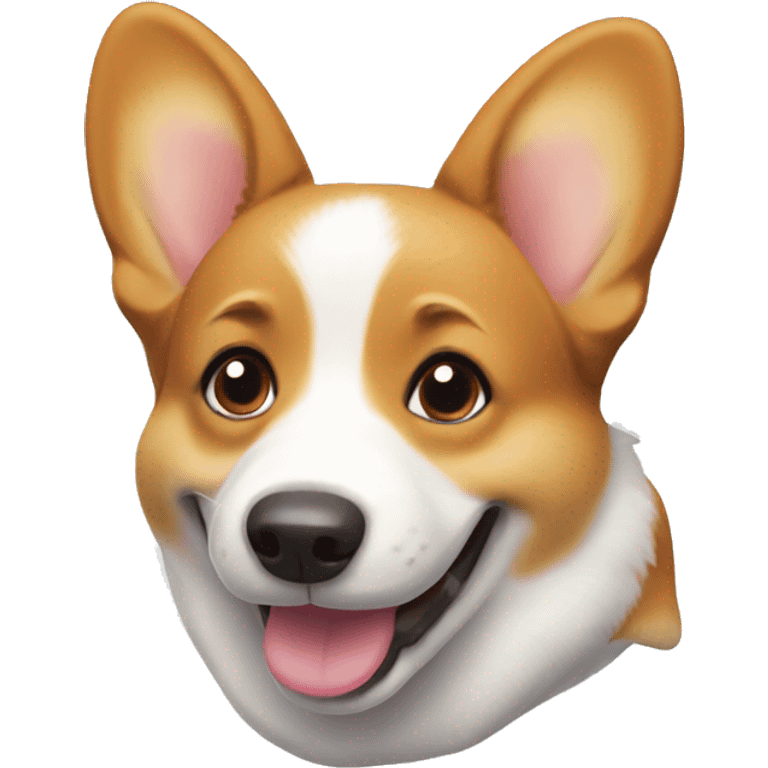 Corgi with a smile emoji