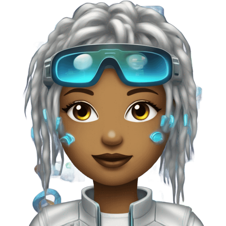 y2k girl in metaverse  emoji