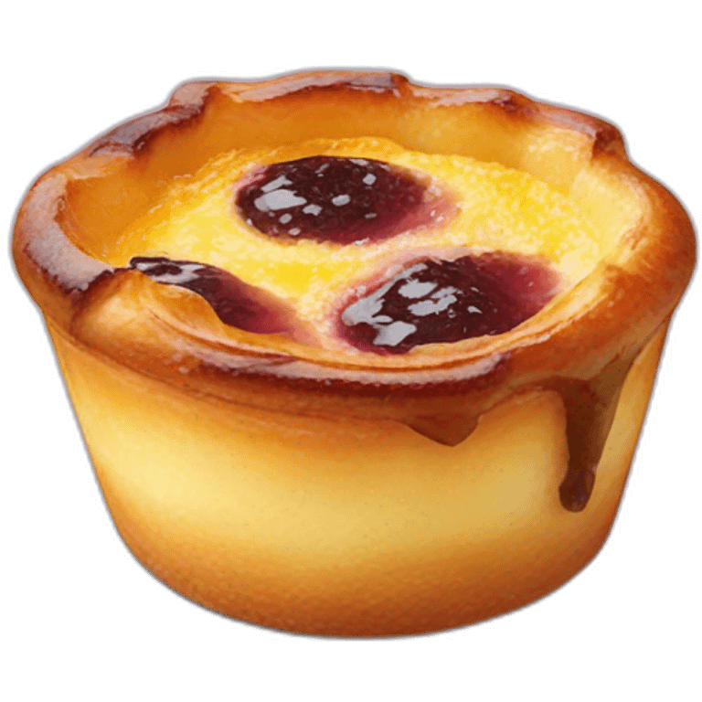 pastel de nata inteiro emoji