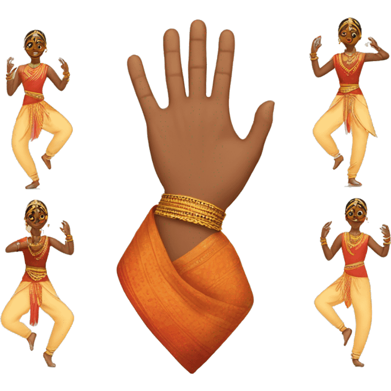 hand movements in Indian dance emoji