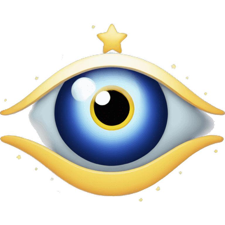 Evil eye with stars emoji