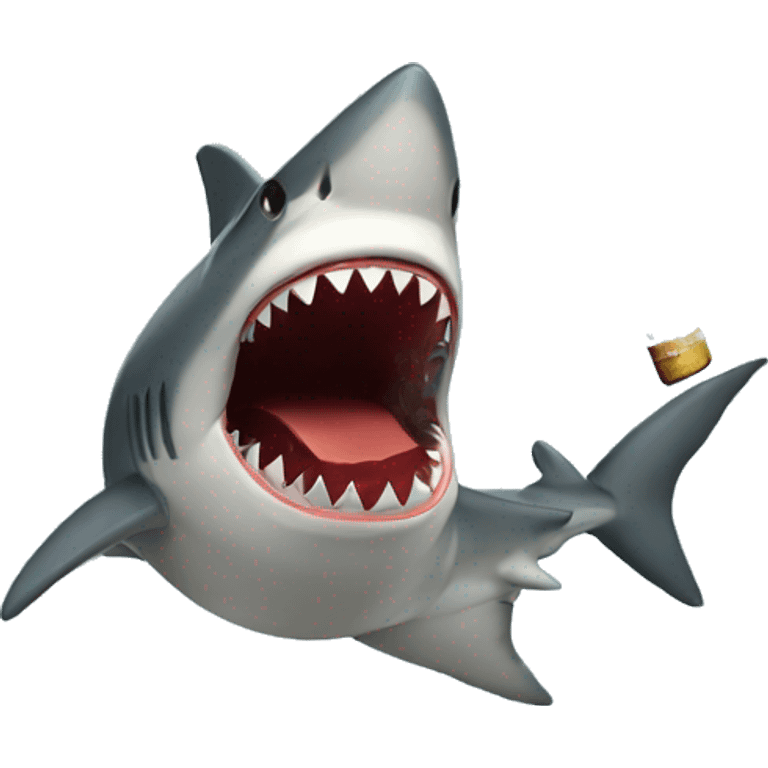 shark smoking emoji