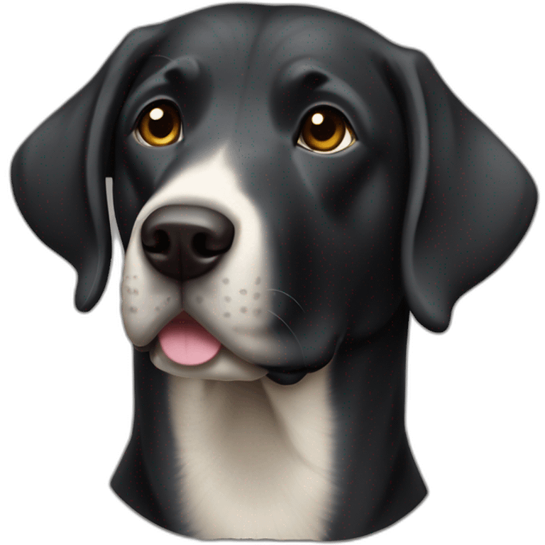 Chien guide d’aveugle labrador retriever noir emoji