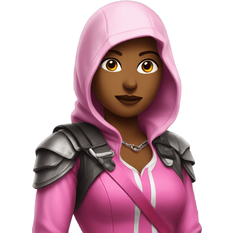 Female assassins wearing pink outfit emoji