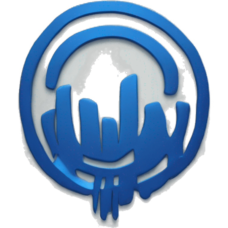 muzac soundwave music logo blue emoji