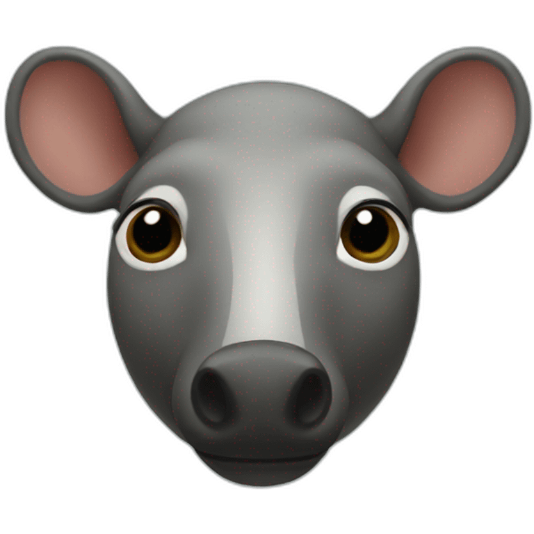 tapir head emoji