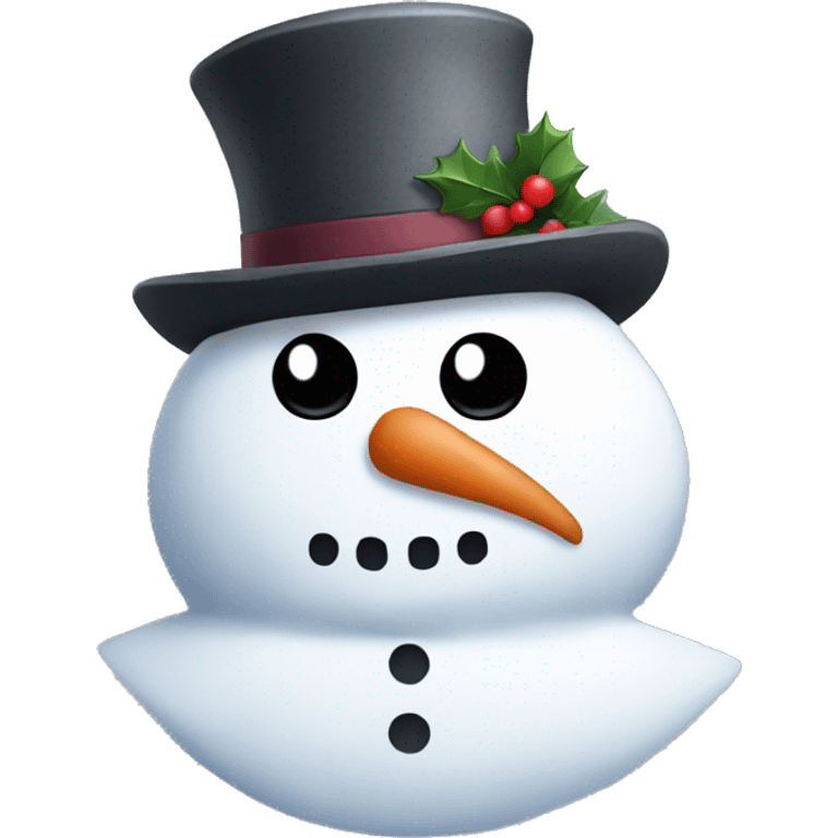 Dont wear hat snowman emoji