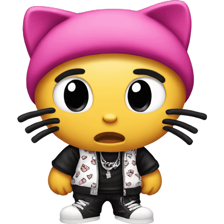 Thug hello kitty emoji