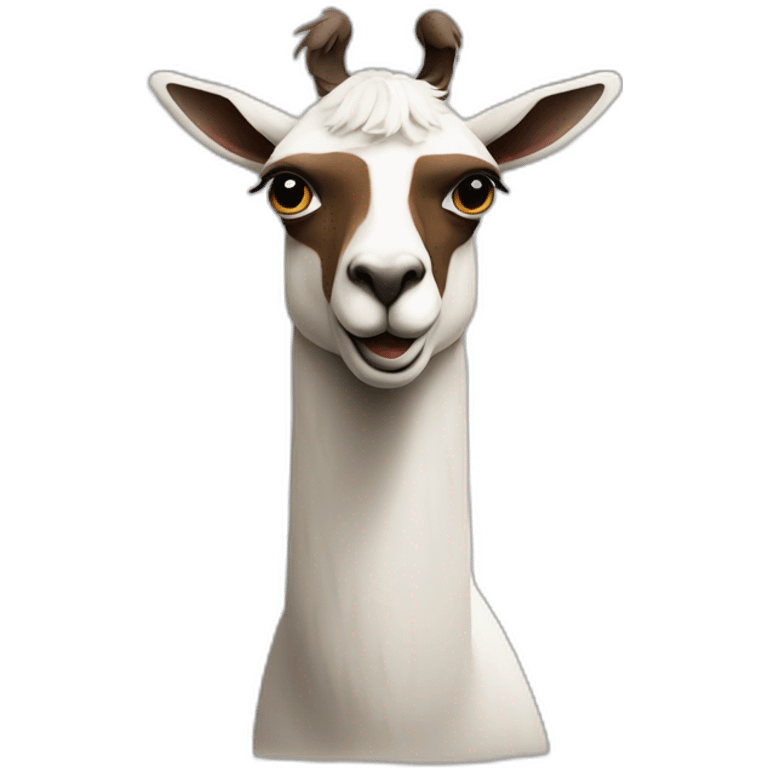 une l’outrez avec un lama gau emoji