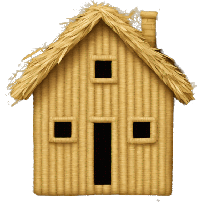 house made of straw emoji