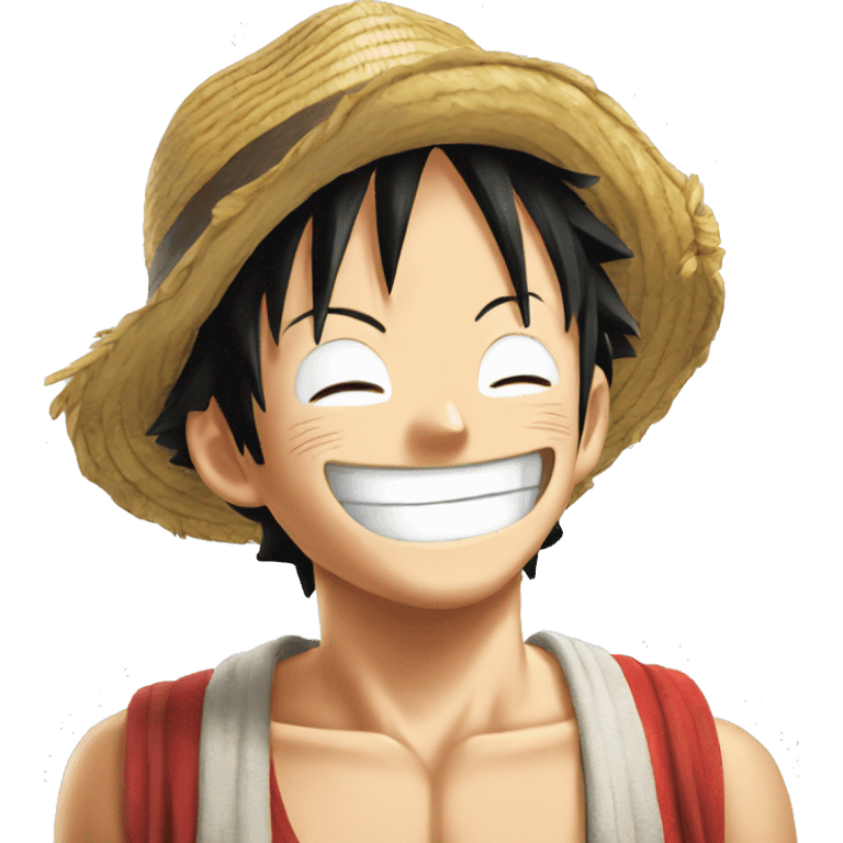 Pleur de rire luffy emoji