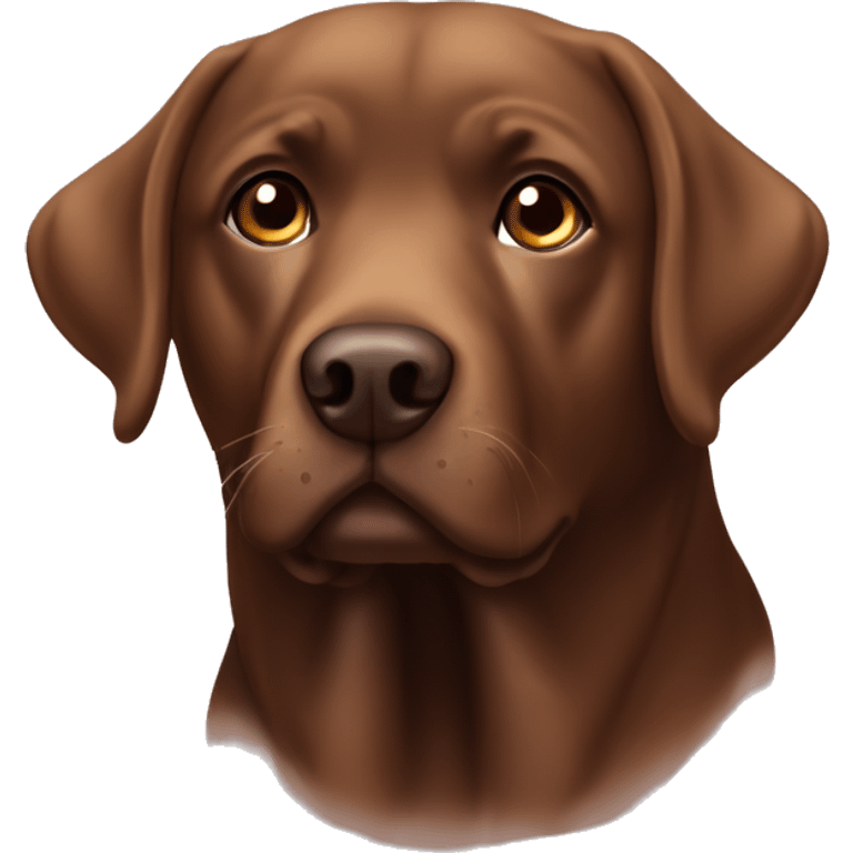 Chololade brown labrador little bit fat emoji