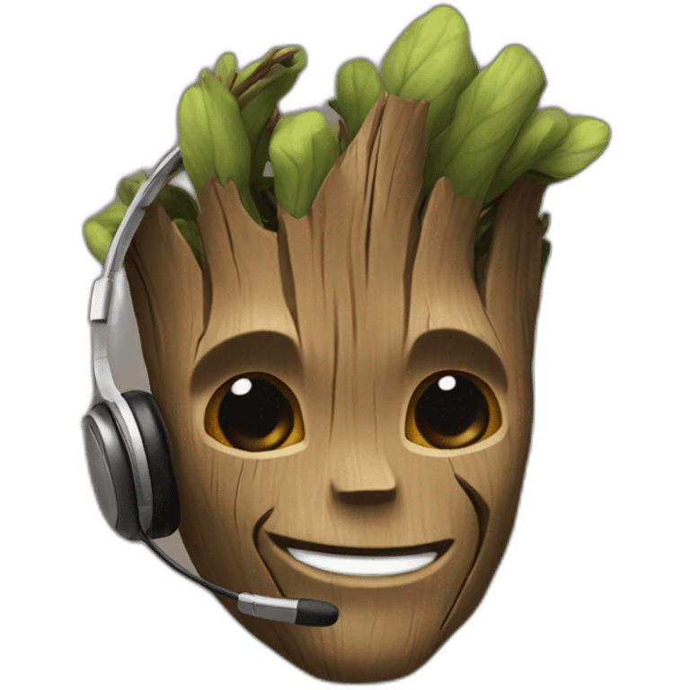 groot headphones emoji