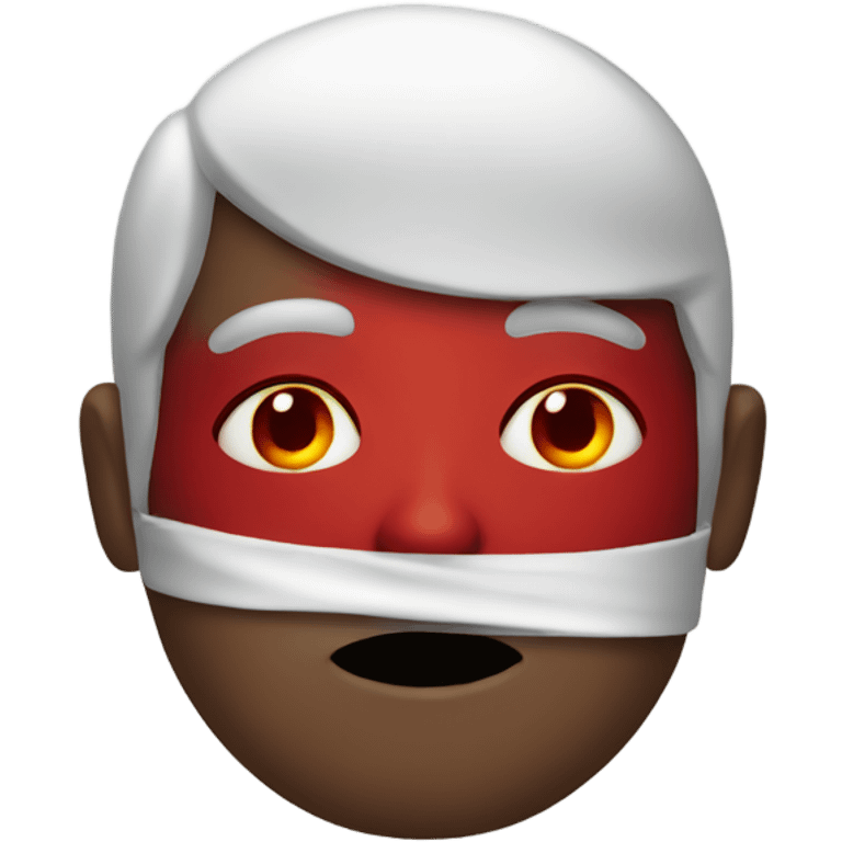 Red eye man emoji