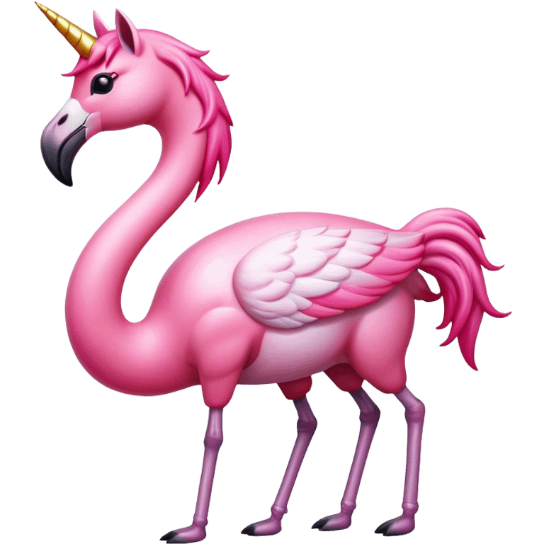 Flamingo unicorn emoji