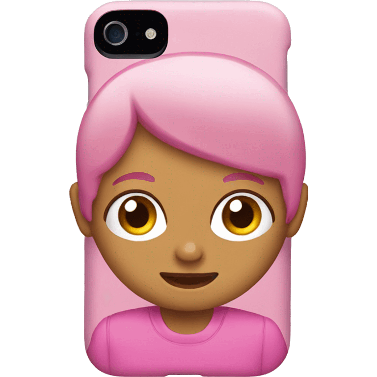 Pink rhode phone case  emoji