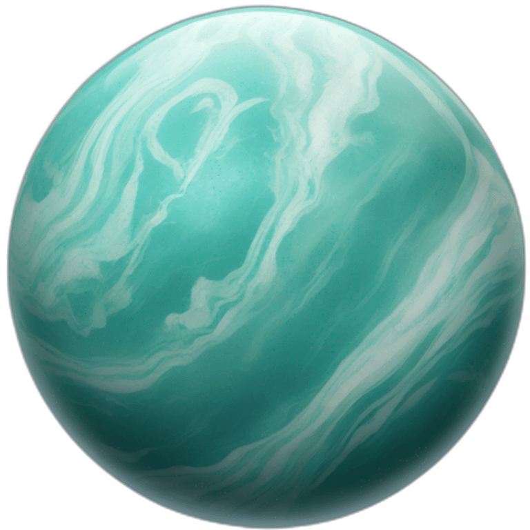 a single marble that looks like the planet neptune emoji