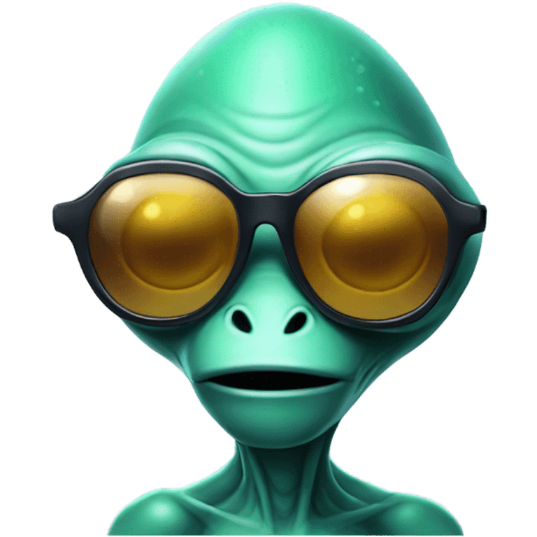 Alien with sunglasses emoji