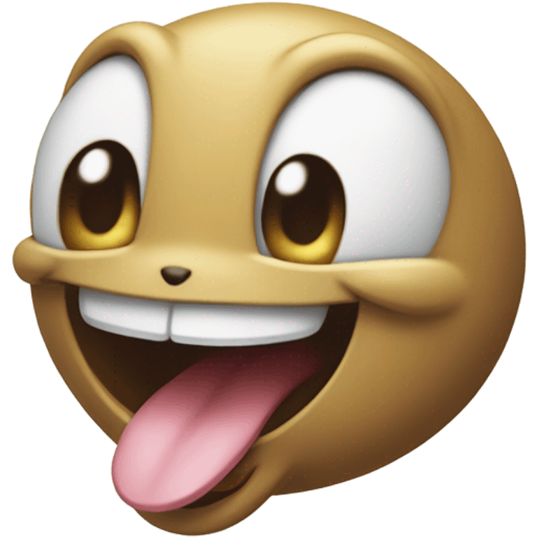 Playful Pokémon with tongue out emoji