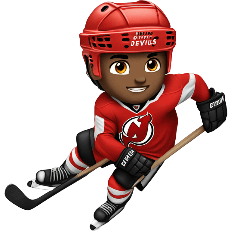 Hockey player New Jersey devils  emoji