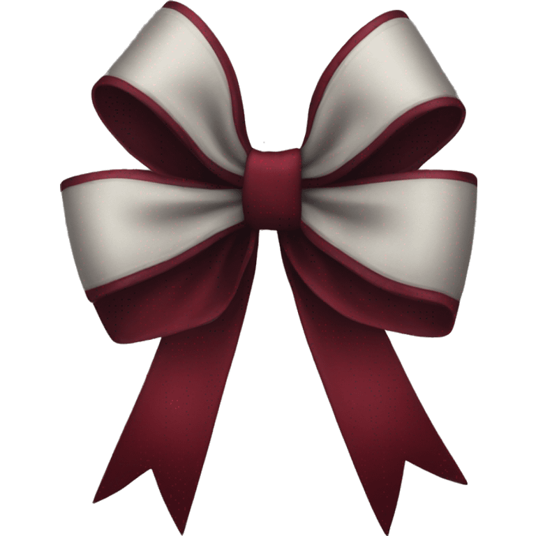 Dark velvet red bow emoji