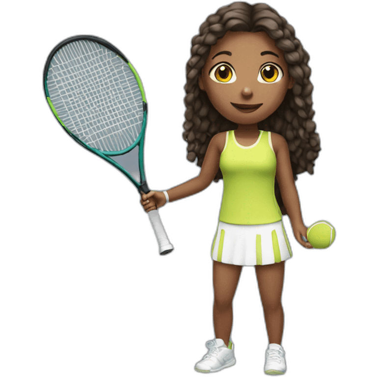 Tennis player girl emoji