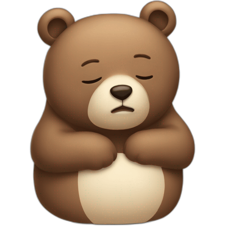 Sleepy bear emoji