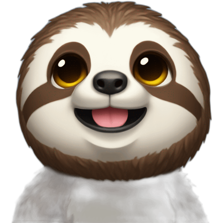 Happy space sloth emoji