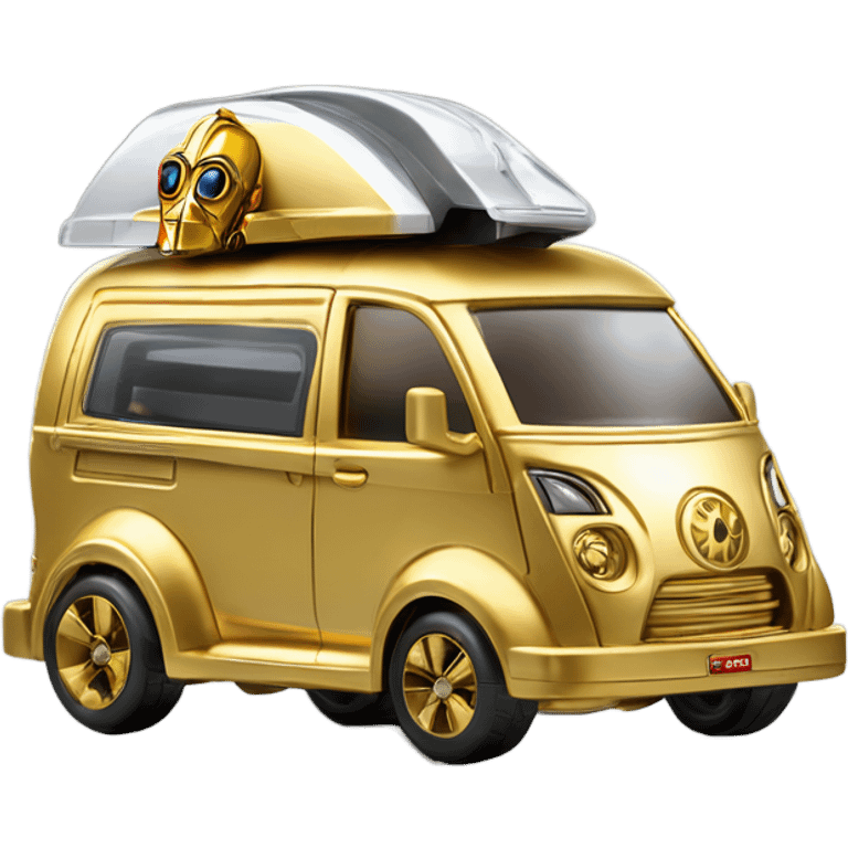 Hot Wheels 2014 Star Wars C-3PO Van Character Cars sporty car  emoji