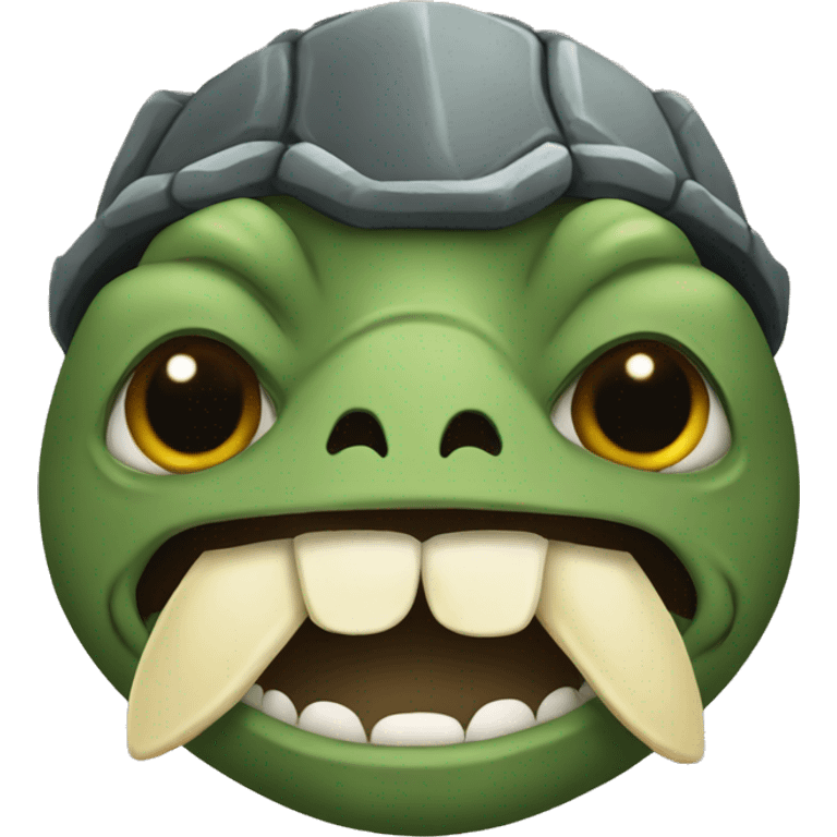 Turtle Viking with gap tooth  emoji