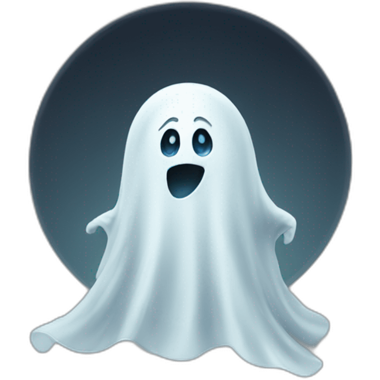 silly ghost emoji