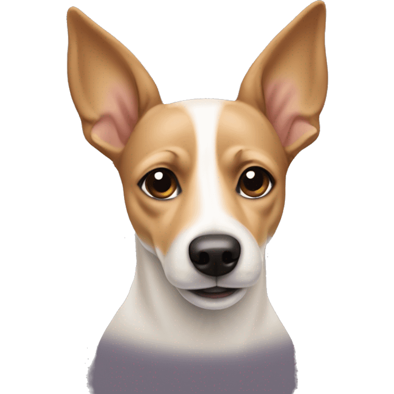 all beige Jack Russel dog with pointy ears emoji