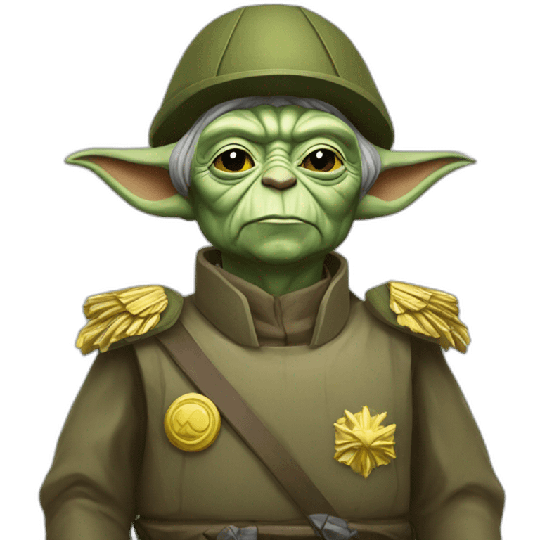 Yoda war general Ukraine Victory  emoji