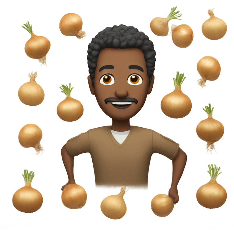 Man with onions emoji