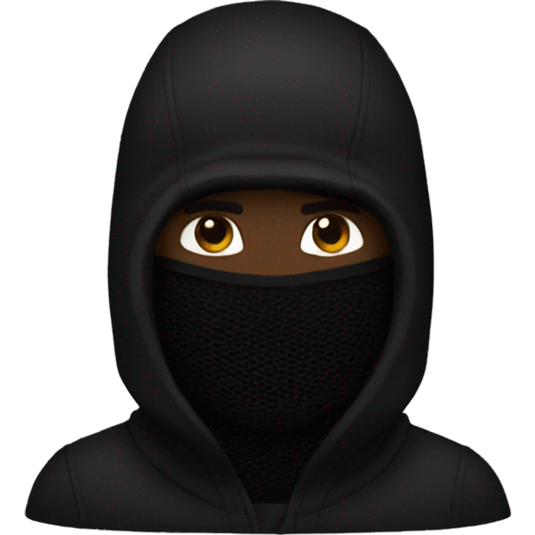 kanye with black balaclava emoji