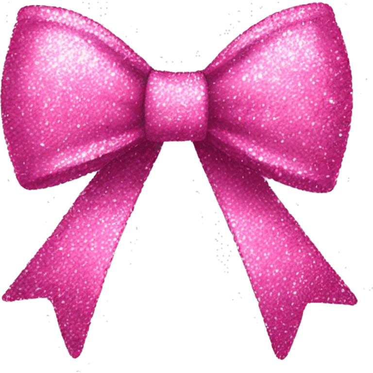 pink glittery bow emoji