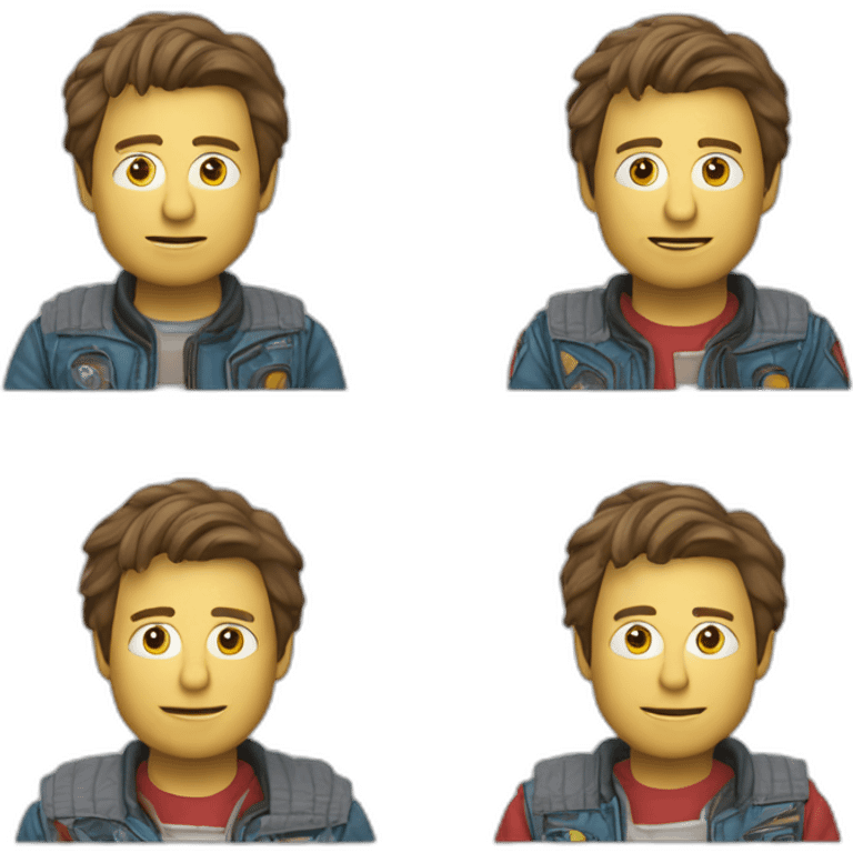 marty mcfly retour vers le futur qui rigole  emoji